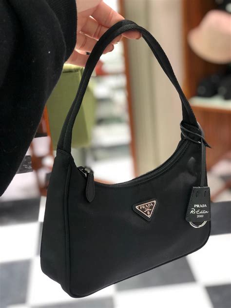 prada double mini bag|prada nylon mini bag price.